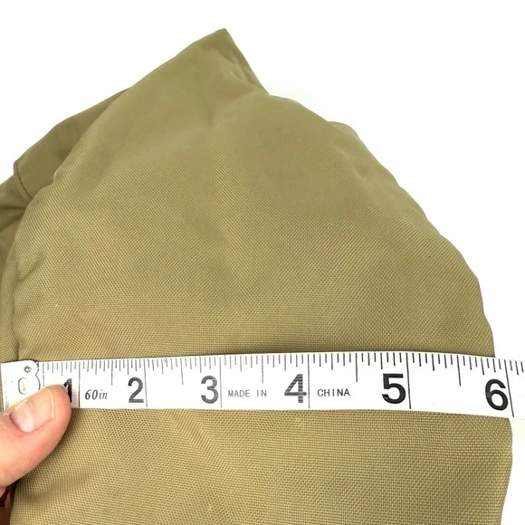 AmeriBag Healthy Back Bag Khaki Tan Nylon Sling Backpack Shoulder Bag Large